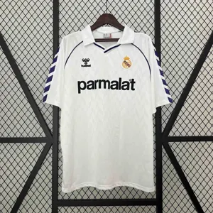 88-89 Real Madrid Home Retro Kit Vintage Shirt AAAAJersey Wholesale Yupoo