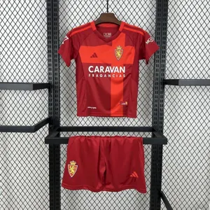 24-25 Real Zaragoza Away Kid Kits Youth Apparels Soccer AAAAJersey Yupoo