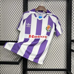 84-85 Valladolid Home Retro Kit Vintage Shirt AAAAJersey Supplier Yupoo