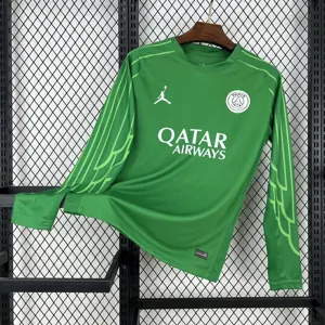 25-26 PSG Green Goalkeeper Long Sleeve Kit Football T-Shirt AAAAJersey Yupoo