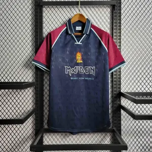 99-00 West Ham Iron Maiden Home Retro Kit Vintage Shirt Sport AAAAJersey Yupoo