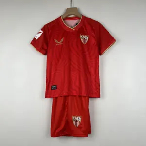 23-24 kids Sevilla away size 16-28 football t-shirt
