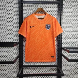 2024 England Goalkeeper Kit Orange UEFA Euro Shirt Football AAAAJersey Supplier