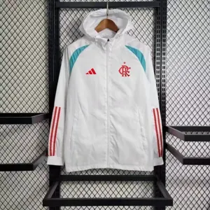 Windbreaker Flamengo White S-XXL Cheap Soccer Jerseys