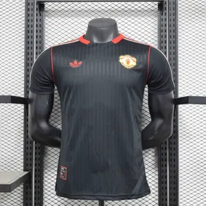 25-26 Manchester United Black Terrace Icons Kit Player Version Shirt AAAAJersey Supplier Yupoo