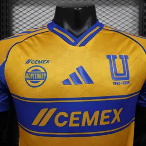 25-26 Tigres Home Kit Player Version Soccer AAAAJersey Yupoo S-2XL 1