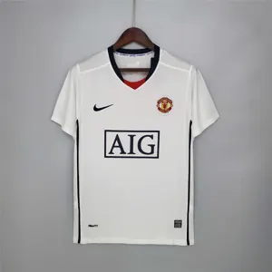 08-09 Manchester United away white League Edition