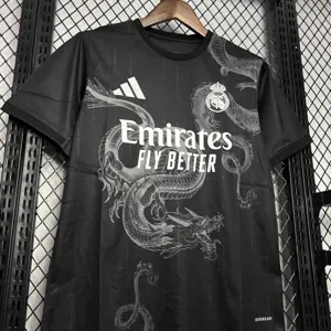 24-25 Real Madrid Dragon Black Special Edition Kit AAAAJersey Dropshiping Yupoo 3
