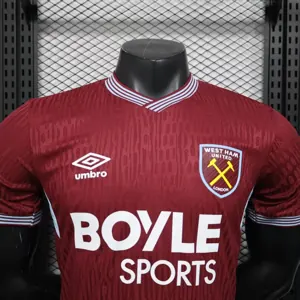 25-26 West Ham Home Kit Player Version Football Summer Shirt Soccer AAAAJersey Supplier Yupoo 5