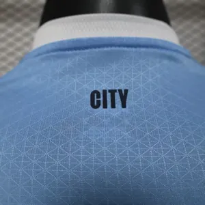 25-26 Manchester City Home Kit Player Version Sino Shirt Long Sleeve AAAAJersey Dropship Yupoo 4