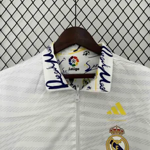 23-24 Real Madrid Trench Coat Reversible Windbreaker Double-Sides Jacket AAAAJersey Yupoo 3