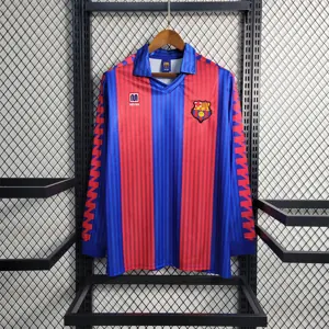 91-92 Barcelona home Long Sleeve