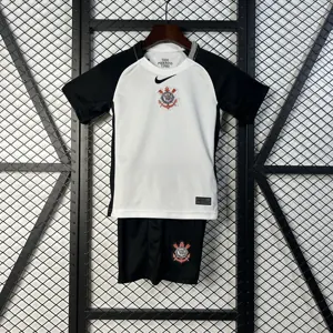 25-26 Corinthians Home Kid Kits Youth Apparels Soccer AAAAJersey Yupoo