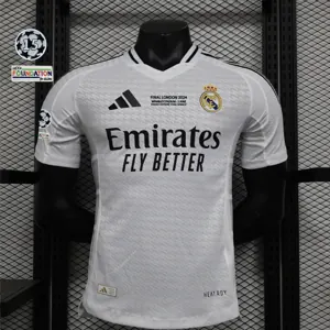 24-25 Real Madrid Home Kit Player Version Shirt With All Kind of Badges Soccer AAAAJerseys Yupo 9