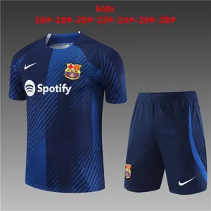 23-24 Barcelona Training Kids Soccer Jerseys Yupoo