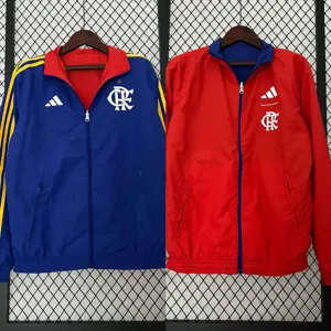 23-24 Flamengo Reversible Windbreaker Red&Blue Double-Sides Jacket Soccer Jerseys For Sale