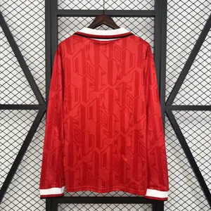 92-94 Manchester United Home Retro Kit Long Sleeve Shirt Cheap AAAAJerseys Supply Yupoo 1