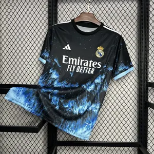 24-25 Real Madrid Black&Blue Wave Special Edition Shirt AAAAJersey Supplier Yupoo
