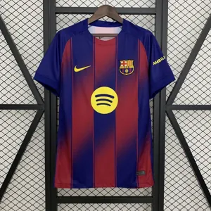 25-26 Barcelona Home Kit Soccer T-Shirt AAAAJersey Supply Yupoo