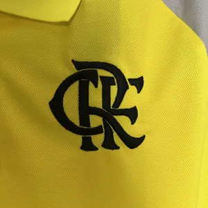 2024 Flamengo Training Yellow Polo Shirt Jersey Supplier Yupoo 2