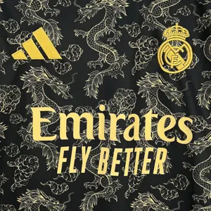 25-26 Real Madrid Gold Dragon Special Edition Shirt Football Uniform AAAAJersey Yupoo 3