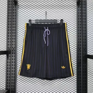 25-26 Manchester United Black Casual Shorts AAAAJersey Yupoo
