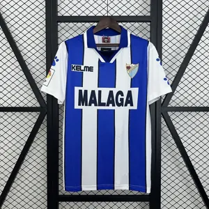 1998 Málaga CF Home Retro Kit Vintage Shirt AAAAJersey Dropship Yupoo