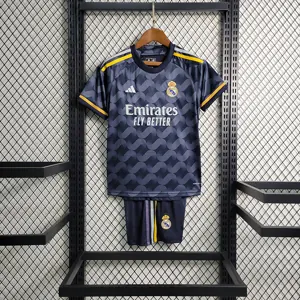 23-24 KIDS Real Madrid away size 16-28 Soccer Jersey