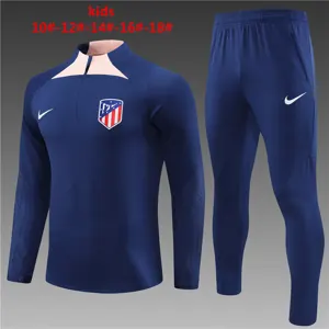 23-24 Atletico Madrid Kids Long Sleeve Training Suit Yupoo