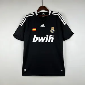 08-09 Real Madrid Retro Third Kit Vintage Black Shirt Football Jerseys Yupoo
