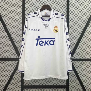 94-96 Real Madrid Home Retro Kit Long Sleeve Vintage Shirt Football AAAAJersey Supplier