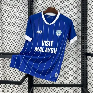 25-26 Cardiff City Home Kit Sport Football Blue T-Shirt AAAAJersey Supplier Yupoo