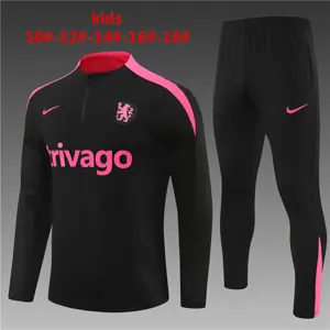 24-25 Chelsea Kids Player Long Sleeve Training Suit Football Shirts