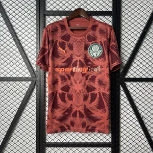 25-26 Palmeiras Goalkeeper Red Kit Soccer T-Shirt AAAAJersey Wholesale Yupoo