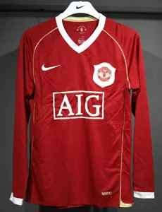 06-07 Manchester United Home Retro Kit Vintage Player Version Shirt AAAAJersey Dropship Yupoo 2