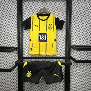 24-25 Borussia Dortmund Home Kids Kits Youth Apparels AAAAJersey Supplier Yupoo