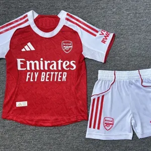 25-26 Arsenal Home Kid Player Version Kits Youth Apparels AAAAJersey Wholesale Yupoo 1