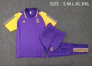 23-24 Real Madrid Purple Polo Suits Jerseys World Yupoo 2