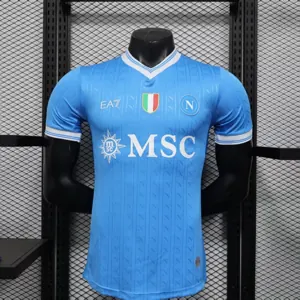 25-26 Napoli Home Player Version Kit Football T-Shirt Sport Summer Clothes AAAAJersey Supply Yu