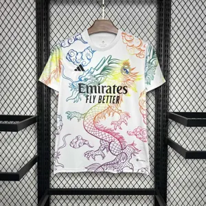 24-25 Real Madrid Rainbow Dragon White Training Kit Sport AAAAJersey Yupoo