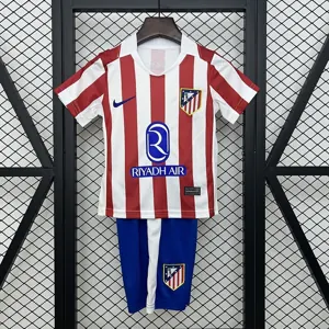 25-26 Atletico Madrid Home Kid Kits Youth Apparels AAAAJersey Dropship Yupoo
