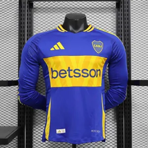 24-25 Boca Home Long Sleeve Kit Player Version Shirt Soccer AAAAJersey Yupoo