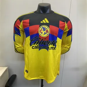 25-26 Club America Home Long Sleeve Kit Player Version Shirt Sino AAAAJersey Supply Yupoo 4