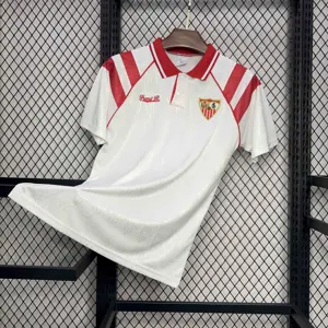 92-93 Sevilla FC Home Retro Kit Vintage Shirt AAAAJersey Supplier Yupoo