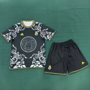 25-26 Real Madrid Kid Black Special Edition Kits Youth Apparels AAAAJersey Supplier Yupoo